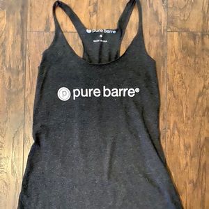 Pure Barre tank top, charcoal gray